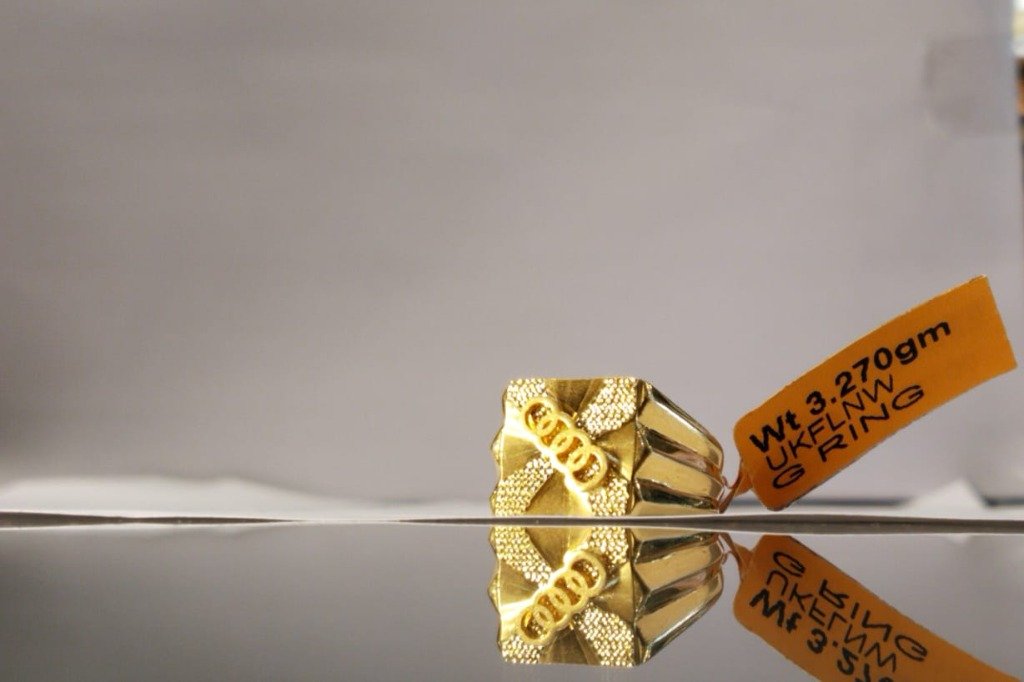 Premium Gold Audi Emblem Ring Udala