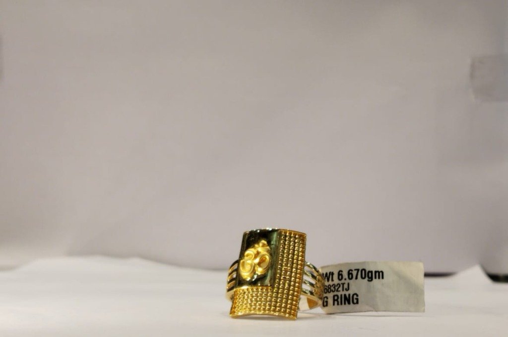 Sacred Gold Om Devotional Ring Udala